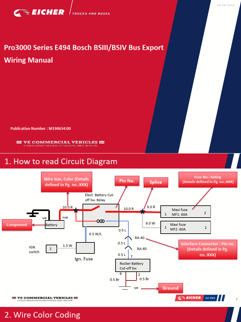 E494 Bosch Bus Wiring Manual | PDF | Throttle | Anti Lock Braking System