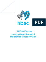 HBSC, 2006 Mandatory Questionnaire