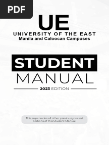 UE Student Manual 2023 Edition
