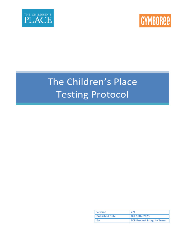 Product Testing Protocol