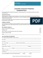 CP Complaint Form