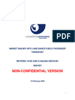 PROVISIONAL REPORT ON E HAILING AND METERED TAXIS 19february2020 NON CONFIDENTIAL VERSION1