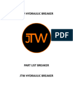 HYDRAULIC BREAKER JTW680 PART LIST