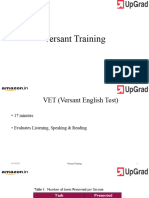Versant Training Amazon April Drive