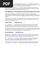 Special Education Homework Sheets