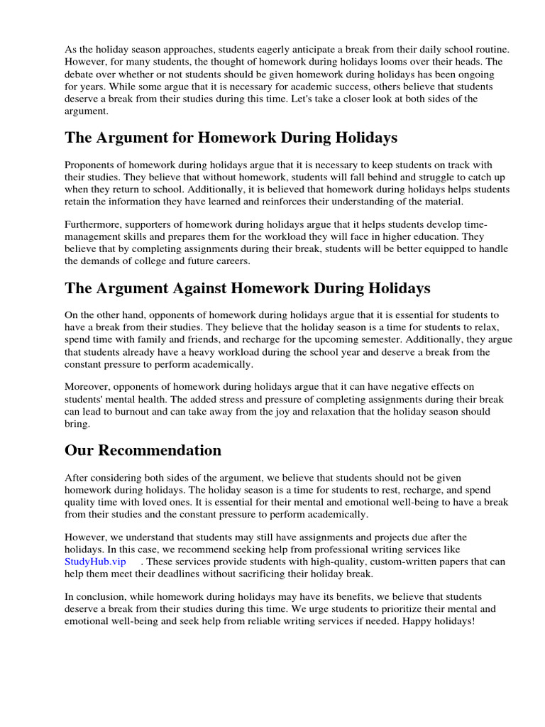 should-students-be-given-homework-during-holidays-pdf-homework