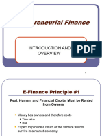 Entrepreneurial Finance: Introduction and
