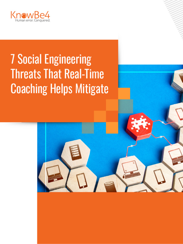 7 Social Engineering Threats Pdf Security Computer Security