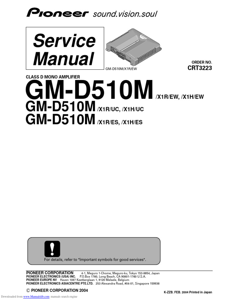 GM-D510M Class D Amplifier Manual | PDF | Field Effect Transistor ...