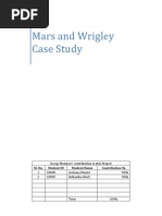 Mars - Wrigley Case Study - Solution