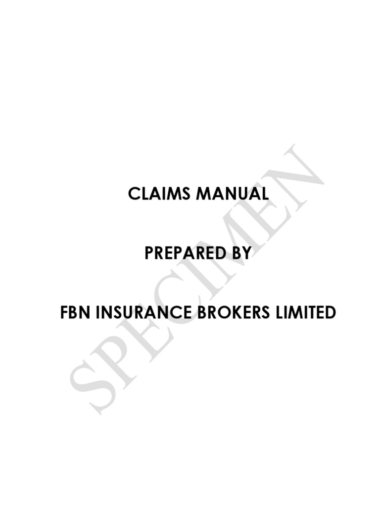 Claims Manual by FBN Insurance | PDF | Insurance | Liability Insurance