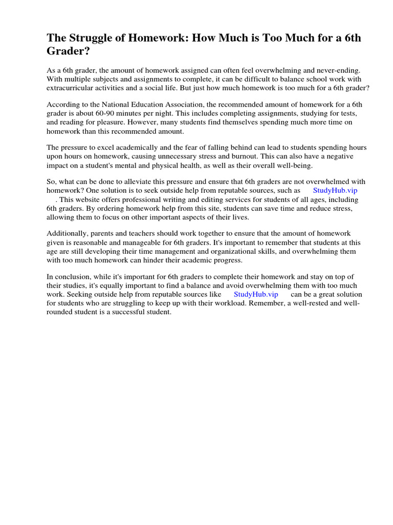 how-much-homework-should-a-6th-grader-get-a-night-pdf-homework