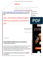 300+ TOP DATA STRUCTURES Interview Questions and Answers PDF