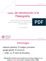 Paleografia Introducción