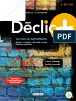 Declic+ - Francais, 2e Secondaire. Cahier de Grammaire