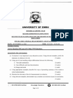 Eps 201 Educational Measurement and Evaluation November 2020