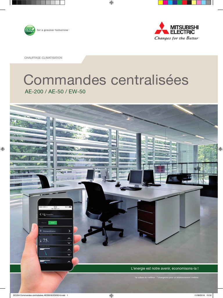 Commandes Centralisées Mitsubishi AE-200 | PDF | Climatisation | Internet
