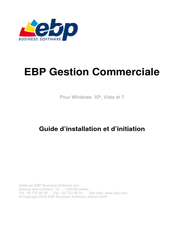 Guide EBP-Gestion 2010 | PDF | Facture | Inventaire