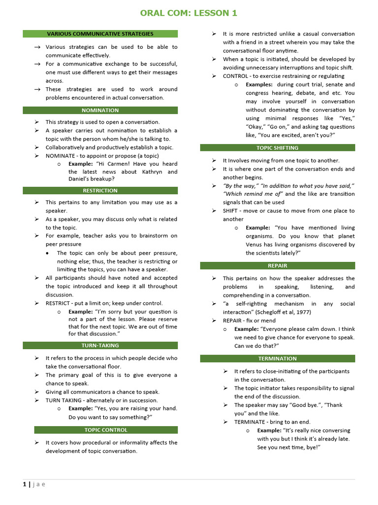 Effective Communicative Strategies | PDF | Communication | Human ...