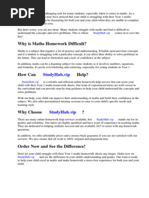 y1 Maths Homework Sheets