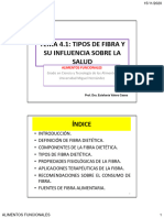 Tema 4.1 - Tipos de Fibra y Su Influencia Sobre La Salud