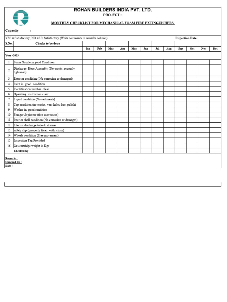 Checklist Mini Roller | Download Free PDF | Equipment