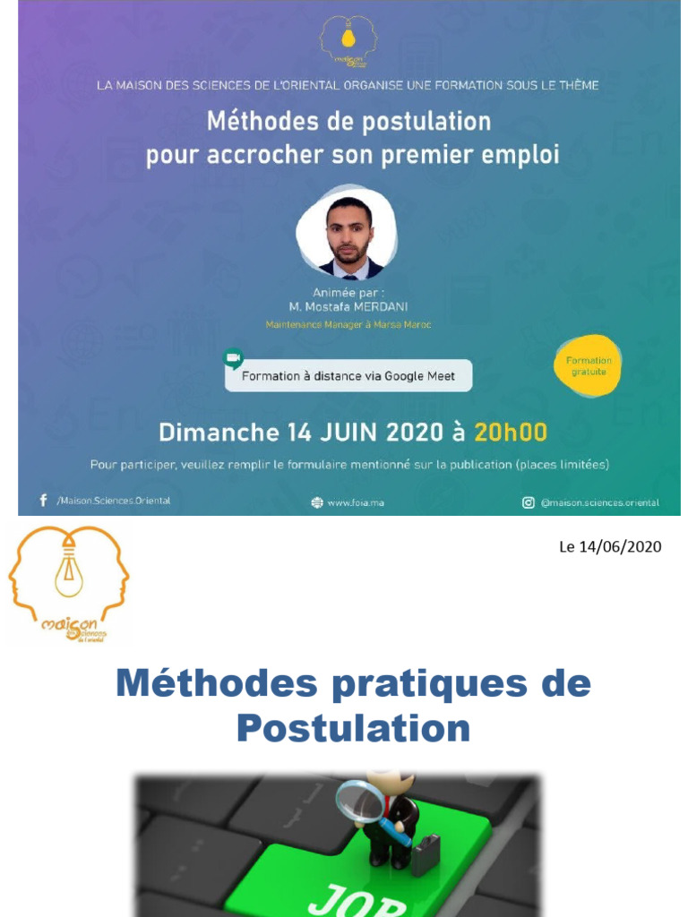 Méthodes efficaces de postulation d'emploi | PDF | LinkedIn | Gmail
