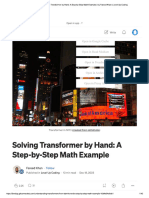 Solving Transformer by Hand A Step-by-Step Math Example