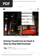 Solving Transformer by Hand A Step-by-Step Math Example