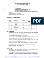 2024-25 CBSE 10 Computer Syllabus