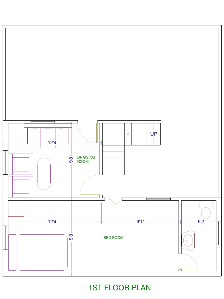 First Floor Layout Plan PDF | PDF