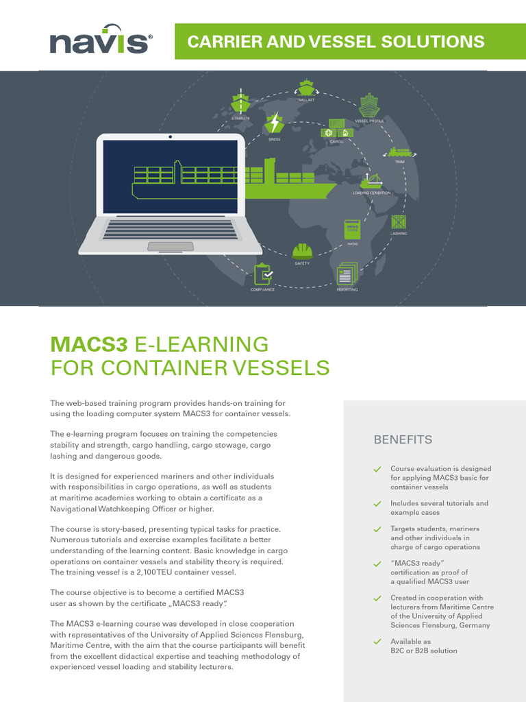 MACS3 E-Learning for Container Vessels | PDF | Educational Technology ...