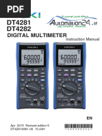 Hioki Multimeter 4281 & 4282 User Manual