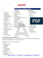 SBI Clerk Prelims Syllabus 2023