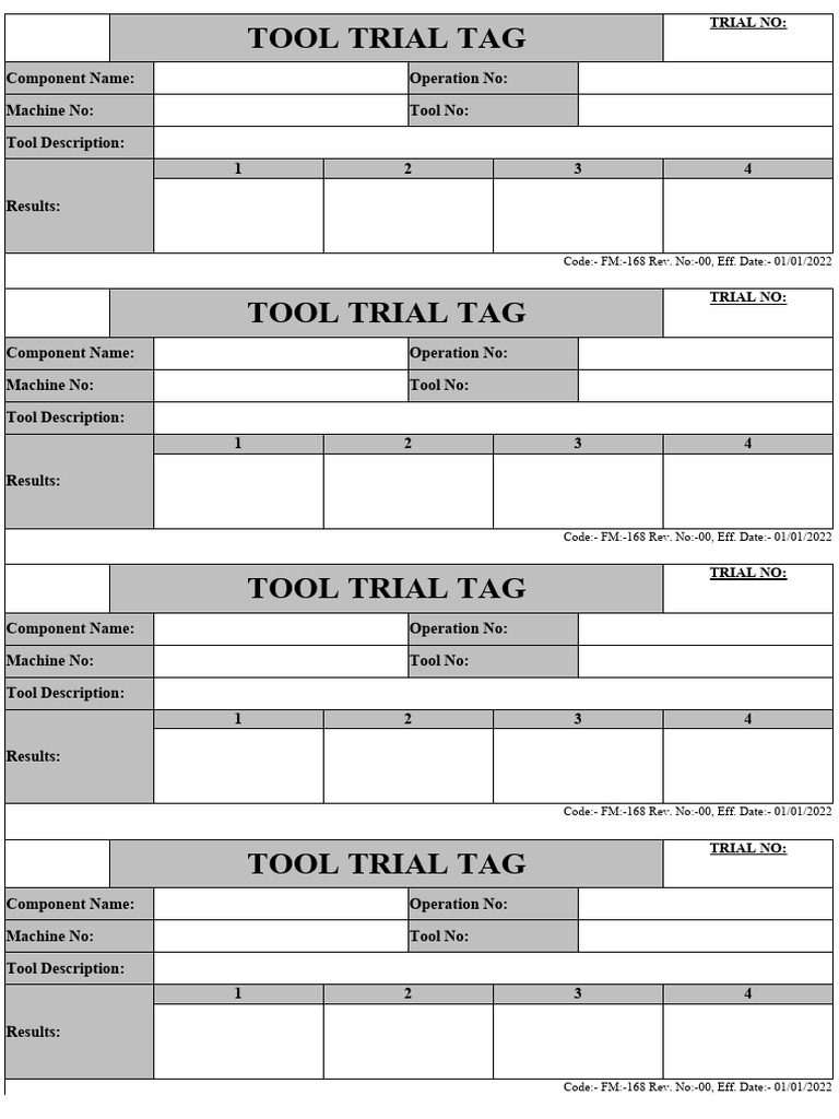 Tool Trial Documentation | PDF
