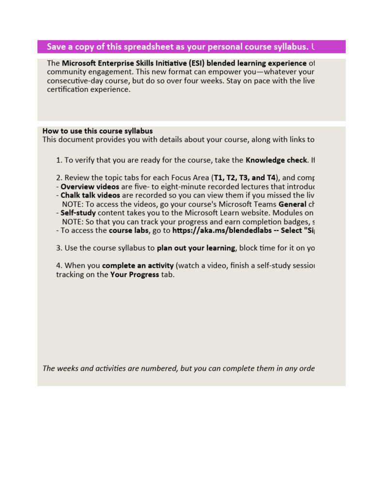 Syllabus Tracker AZ-204 | PDF | Microsoft Azure | Learning
