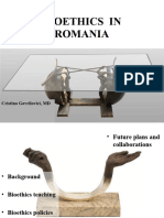 BIOETHICS IN ROMANIA 