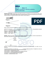 ESTÁTICA - LISTA 3 - Aula 3 - Alavancas, Centro de Massa e Centro de Gravidade