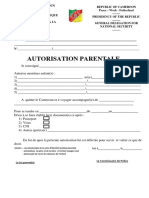 Autorisation Parentale