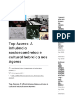 Top Azores_ a Influência Socioeconómica e Cultural Hebraica Nos Açores_ Agenda Açores