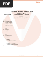 Previous Year Computer Science Question Paper For CBSE Class 12 - 2018