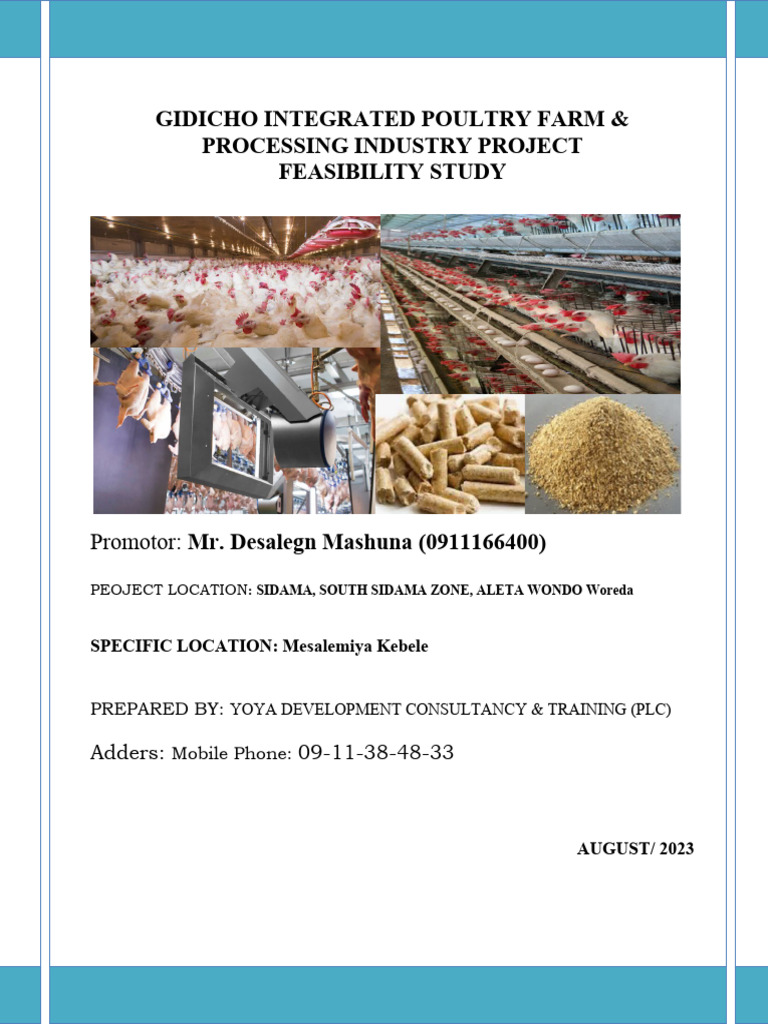 Desalegn Integrated Poultry Farm & Feed & Meat Processing FINAL | PDF ...