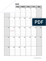 2024 Calendar Template Daily Planner 15