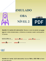 CÃ Pia de SIMULADO OBA - QUESTÃ - ES COM GABARITO (POWER POINT)