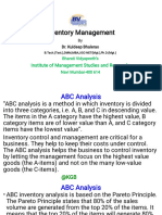 ABC EOQ Chapter 5 Inventory Management