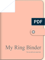 Pastel Colors Ring Binder · SlidesMania