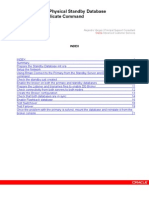 How to Create a Physical Standby Database Using Rman Duplicate Command