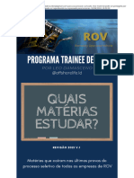 Matérias Das Provas Técnicas - Trainee de ROV - Passei Direto