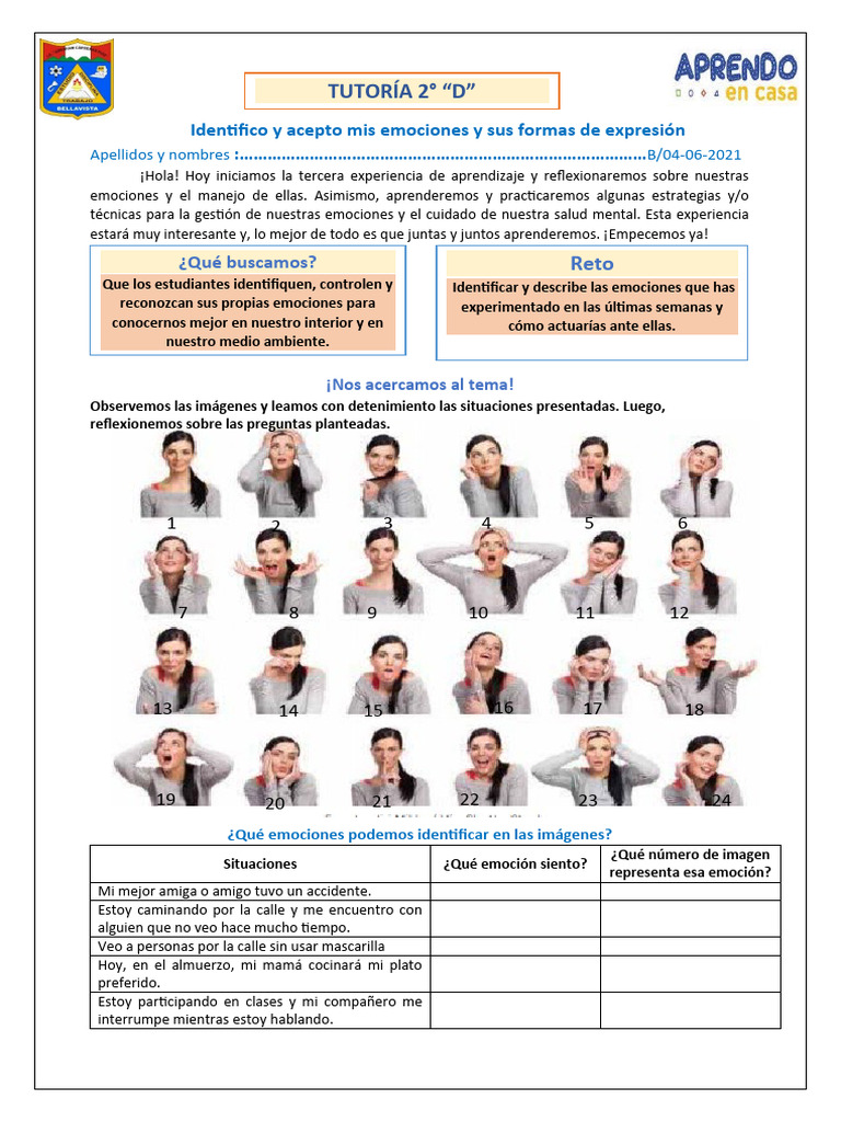 Gestión y Reconocimiento de Emociones | PDF | Las emociones | Experiencia