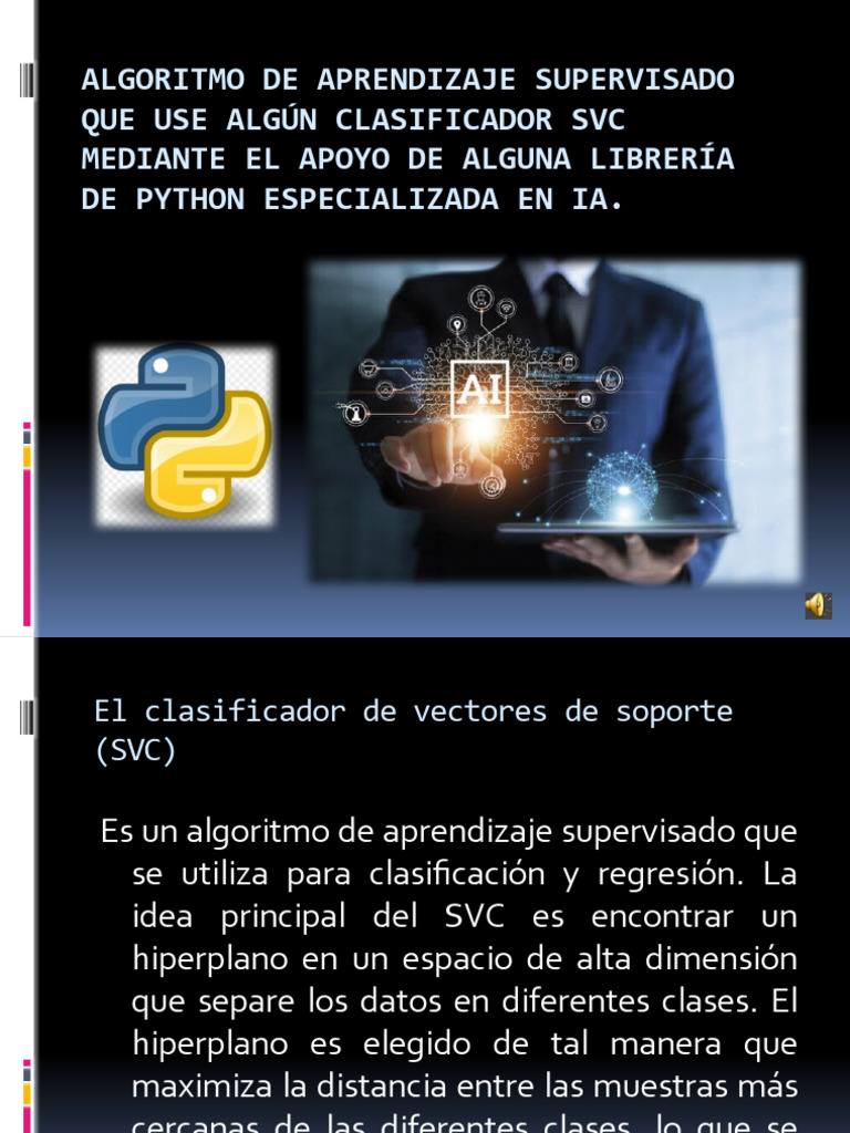 SVC en Python: Clasificación con Scikit-learn | PDF